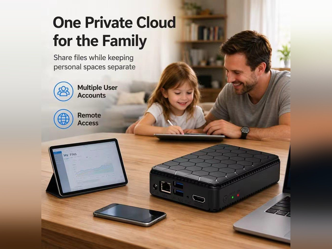 A3 Pro 1-Bay Compact NAS application